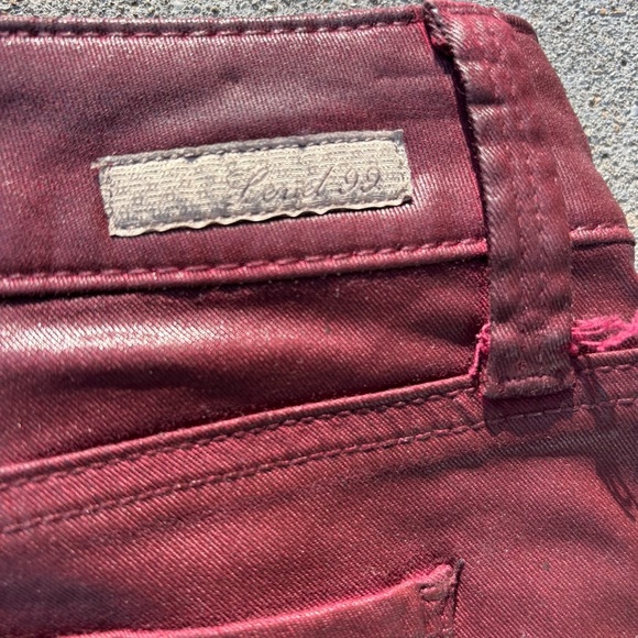 Level 99 Burgundy Leather Pants - Picture 5 of 6